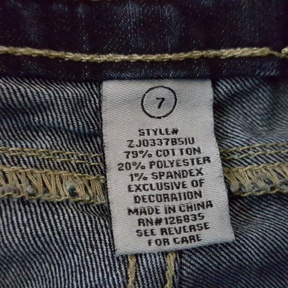 Wurl Jeans Juniors Size 7 Blue Denim Inseam 30 Bootcut - Picture 8 of 8